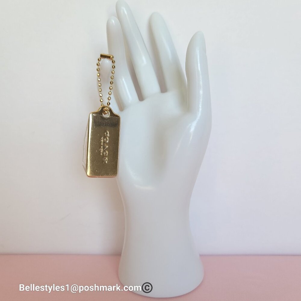 COACH Hangtags / Charms Replacement for Bags, Backpacks, Sling-bags. Gold-tone⭐ - Picture 4 of 13